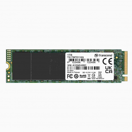 TRANSCEND SSD 110Q 1TB, M.2 2280, PCIe Gen3x4, NVMe, M-Key, QLC, DRAM-less