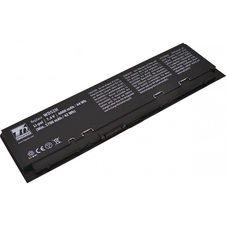 Baterie T6 Power Dell Latitude E7240, E7250, 6000mAh, 44Wh, 4cell, Li-pol