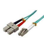 Optický patch cord Duplex LC-SC 50/125 1m MM OM4