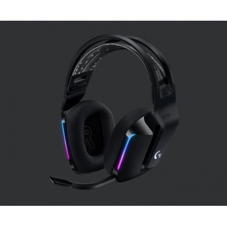 Logitech herní sluchátka G733, LIGHTSPEED Wireless RGB Gaming Headset, EMEA, black