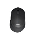 Logitech M330/Kancelářská/Optická/Pro praváky/1 000 DPI/Bezdrátová USB/Černá