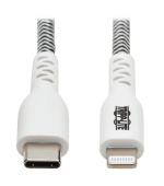 Tripplite Kabel USB-C 2.0 / Lightning, s LED diodou, MFi, (Samec/Samec), odolný kabel, 3.05m