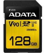 ADATA SDXC karta 128GB UHS-II U3 Class 10, Premier One (R: 290MB / W: 260MB)