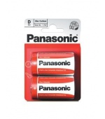 PANASONIC Zinkouhlíkové baterie Red Zinc R20RZ/2BP EU D 1,5V (Blistr 2ks)