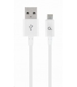 GEMBIRD Kabel USB 2.0 AM na MicroUSB kabel (AM/BM), 1m, bílý