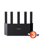 Tenda TX2L Pro AX1500 WiFi 6 Mesh Router, 1x GWAN, 3x GLAN, IPv6, 5x 6dBi anténa, WPA3, CZ App