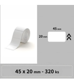 Niimbot štítky R 45x20mm 320ks Bílé pro B21, B21S, B3, B1S