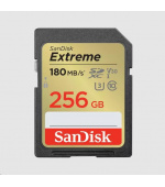 SanDisk SDXC karta 256GB Extreme (190 MB/s Class 10, UHS-I U3 V30)