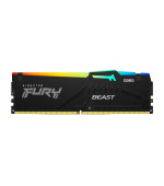 KINGSTON DIMM DDR5 16GB 6400MT/s CL32 Non-ECC FURY Beast RGB XMP, Černá