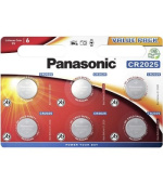 PANASONIC Lithiová baterie (knoflíková) CR-2025EL/6BP 3V (Blistr 6ks)