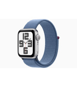 Apple Watch SE/44mm/Silver/Sport Band/Winter Blue