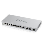 Zyxel XGS1210-12 12-port Gigabit Webmanaged Switch, 8x gigabit RJ45, 2x 2,5GbE RJ45, 2x SFP+