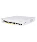 Cisco switch CBS250-8PP-E-2G (8xGbE,2xGbE/SFP combo,8xPoE+,45W,fanless) - REFRESH