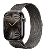 Apple Watch Series 10 GPS + Cellular 42mm Slate Titanium Case with Slate Milanese Loop