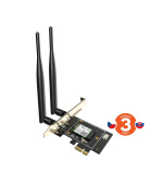 Tenda E33 Wireless AX5400 PCI Express Adapter, WiFi 6E, 802.11ax/ac/a/b/g/n, 5378Mbps