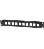 Intellinet Patch Panel 10", prázdný pro 10 portů, 1U, černý