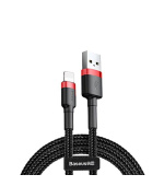 Baseus datový kabel Cafule Lightning 2m 1,5A červeno-černý