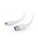 GEMBIRD Kabel USB 3.0 AM na Type-C kabel (AM/CM), 1,8m, bílý