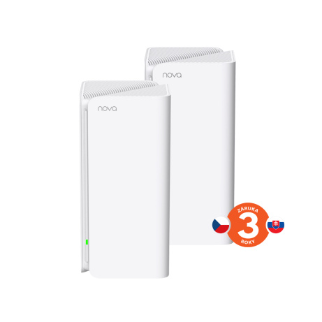 Tenda Nova MX15 Pro (2-pack) WiFi 6 AX5400 Mesh Gigabit system, 6x GLAN/GWAN, WPA3, VPN, CZ app