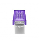 Kingston DataTraveler MicroDuo 3C/128GB/USB 3.2/USB-A + USB-C/Fialová