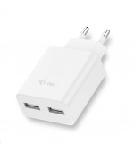 i-tec USB Power Charger 2 Port 2.4A - USB nabíječka - bílá