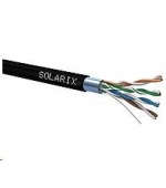 Instalační kabel Solarix venkovní FTP, Cat5E, drát, PE, box 305m SXKD-5E-FTP-PE