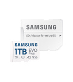 Samsung EVO Plus/micro SDXC/1TB/UHS-I U3 / Class 10/+ Adaptér/Bílá