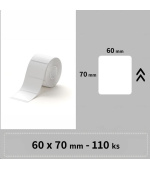 Niimbot štítky T 60x70mm 110ks Bílé pro B3S