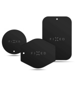 Sada náhradních plíšků k magnetickým držákům FIXED Icon Plates, černá