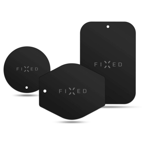 Sada náhradních plíšků k magnetickým držákům FIXED Icon Plates, černá