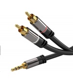 PREMIUMCORD kabel, Jack 3.5mm-2xCINCH M/M 1,5m