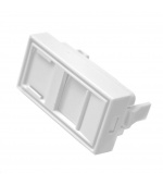 Modul neosazený 1x RJ45, 22,5x45 mm s prachovkou