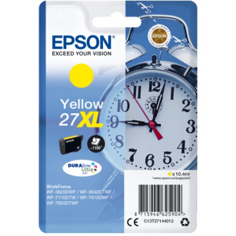 Epson Singlepack Yellow 27XL DURABrite Ultra Ink