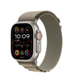 APPLE Watch Ultra 2 GPS + Cellular, 49mm Titanium Case with Olive Alpine Loop - Medium