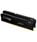 KINGSTON DIMM DDR5 32GB (Kit of 2) 6000MT/s CL40 FURY Beast Černá XMP