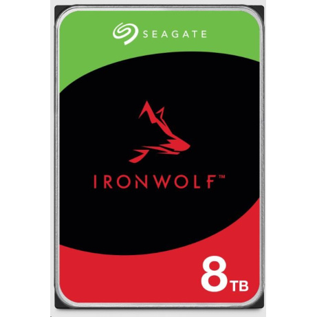 SEAGATE HDD 8TB IRONWOLF (NAS), 3.5", SATAIII, 5400 RPM, Cache 256MB, CMR