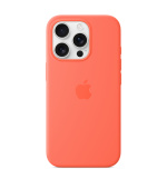 iPhone 16 Pro Silicone Case with MS - Tangerine