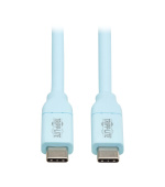 Tripplite Kabel USB-C(Samec/Samec),USB 2.0,Antibakteriální Safe-IT,ultra flexibilní,sv. modrá,1.83m