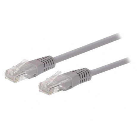 Kabel C-TECH patchcord Cat5e, UTP, šedý, 0,5m