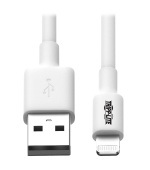 Kabel USB-A 2.0 / Lightning Synchronizace/Nabíjení, MFi Certified, Samec/Samec, bílá, 1.83m