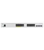 Catalyst C1000-24FP-4G-L, 24x 10/100/1000 Ethernet PoE+ ports and 370W PoE budget, 4x 1G SFP uplinks