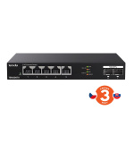 Tenda TEM2007X - Multi-gigabit switch, 5x 2.5G RJ45 + 2x 10G SFP+ port, MAC 16K, ochrana 6kV