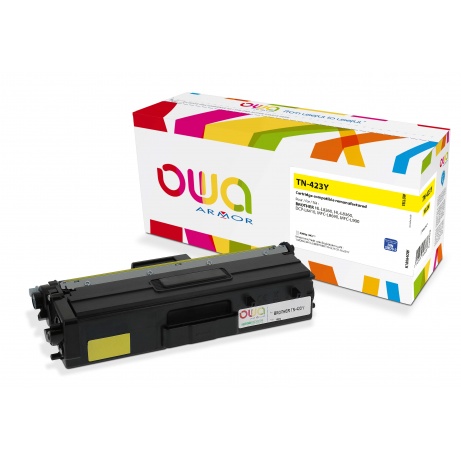 OWA Armor toner kompatibilní s Brother TN-423Y, 4000st, žlutá/yellow