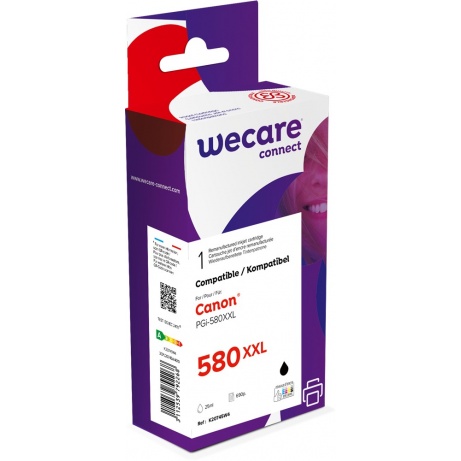 WECARE ARMOR ink kompatibilní s CANON PGi-580XXLBK,černá/black pigm.