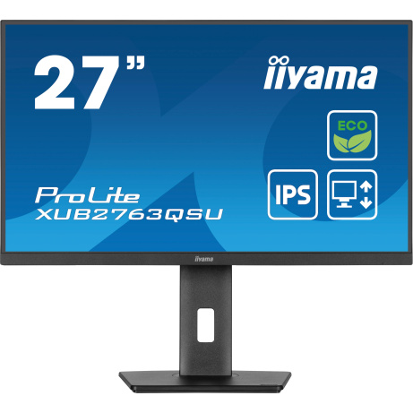 iiyama ProLite/XUB2763QSU-B1/27"/IPS/QHD/100Hz/2ms/Black/3R