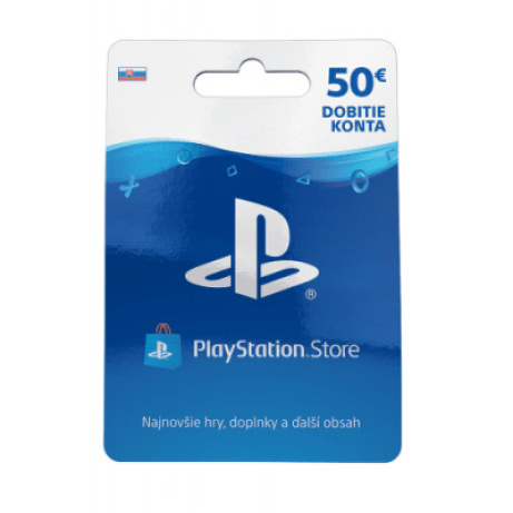 PlayStation Live Cards 50 EUR Hang pro SK PS Store