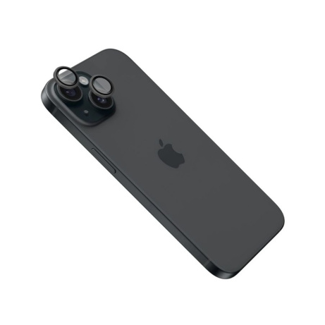 Ochranná skla čoček fotoaparátů FIXED Camera Glass pro Apple iPhone 16/16 Plus, space gray