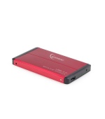 GEMBIRD externí box pro 2.5" zařízení, USB 3.0, SATA, červený