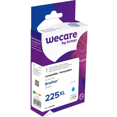 WECARE ARMOR ink kompatibilní s BROTHER LC-223Y, žlutá/yellow