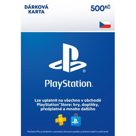 ESD CZ - PlayStation Store el. peněženka - 500 Kč